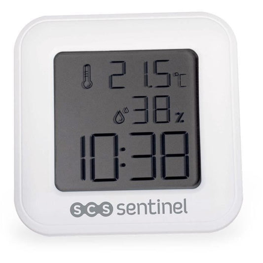 Thermometre-hygrometre - SCS SENTINEL - ThermoHygro - Intérieur - Affichage heure, alarme, hygrométrie, température