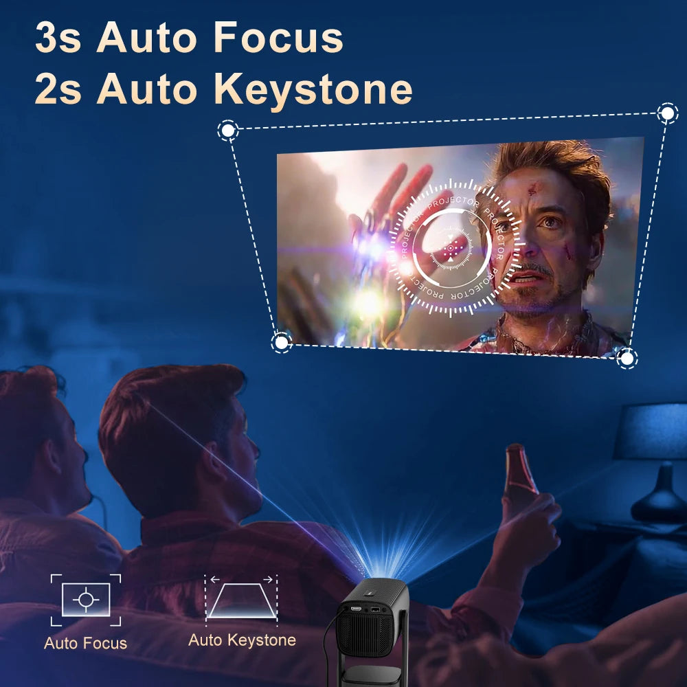 Projecteur Portable K2 | Android 11 | Batterie 5200mAh | 720P