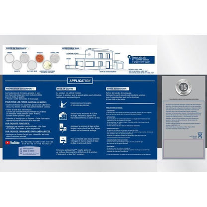 RIPOLIN Peinture façade ton Meuliere  10L