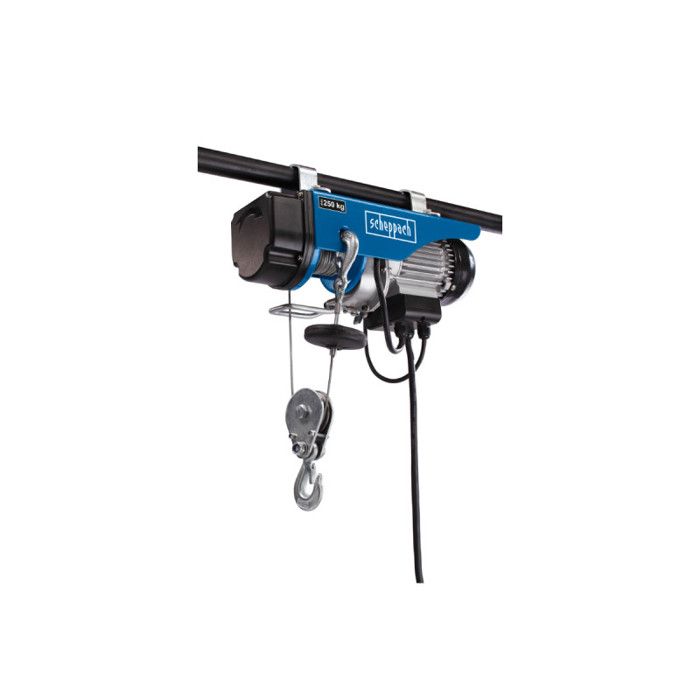 Palan électrique - Scheppach - HRS250 - Capacité 125/250 kg - Hauteur de levage 12/6 m