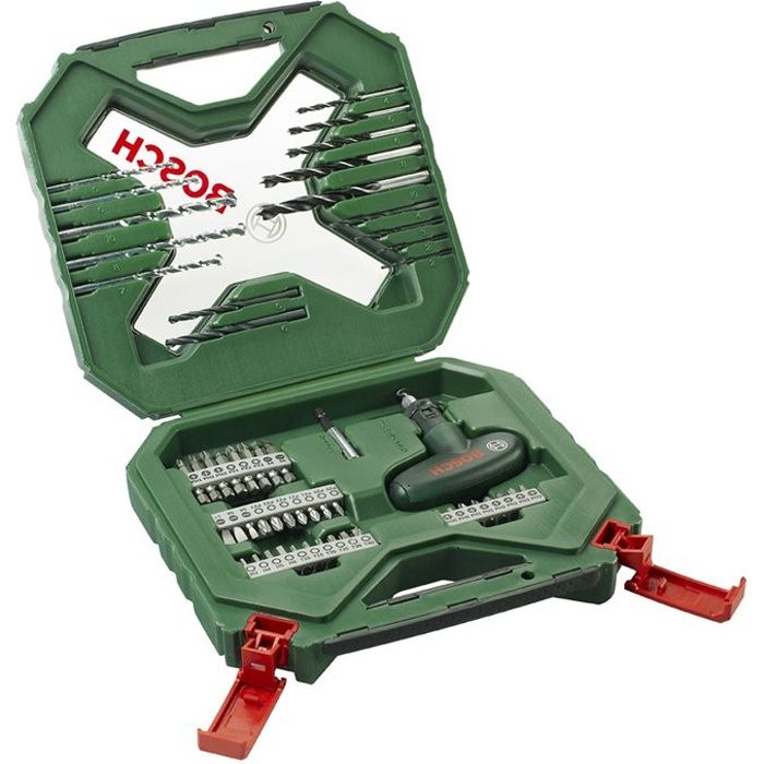 Coffret de perçage et vissage BOSCH X-Line 54 pieces